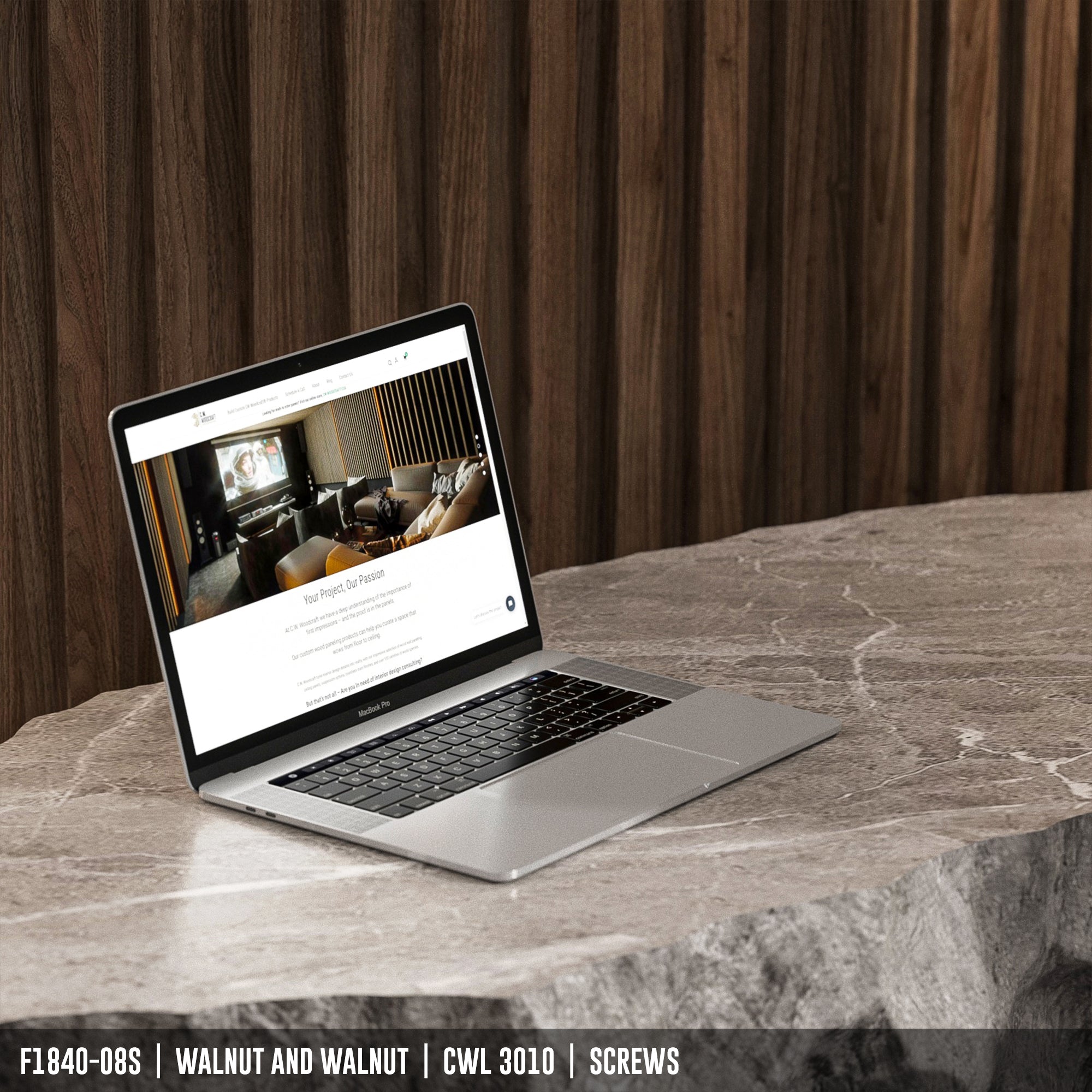 F1840-08S | Linear Wood on Wood Panel