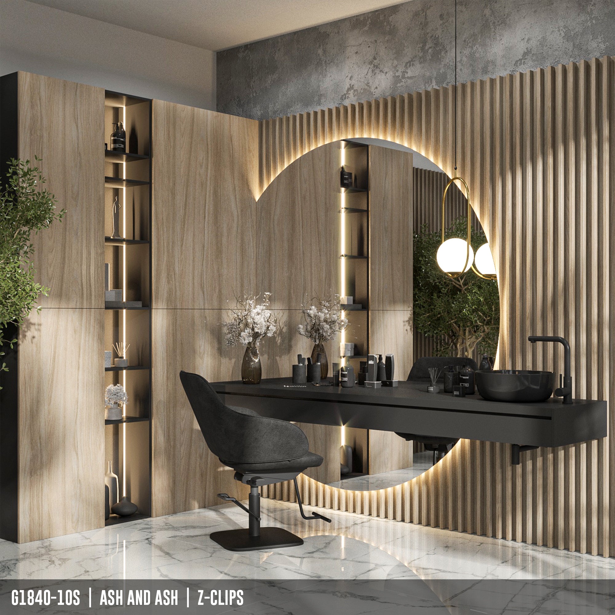 G1840-10S-WW | Linear Wood on Wood Panel