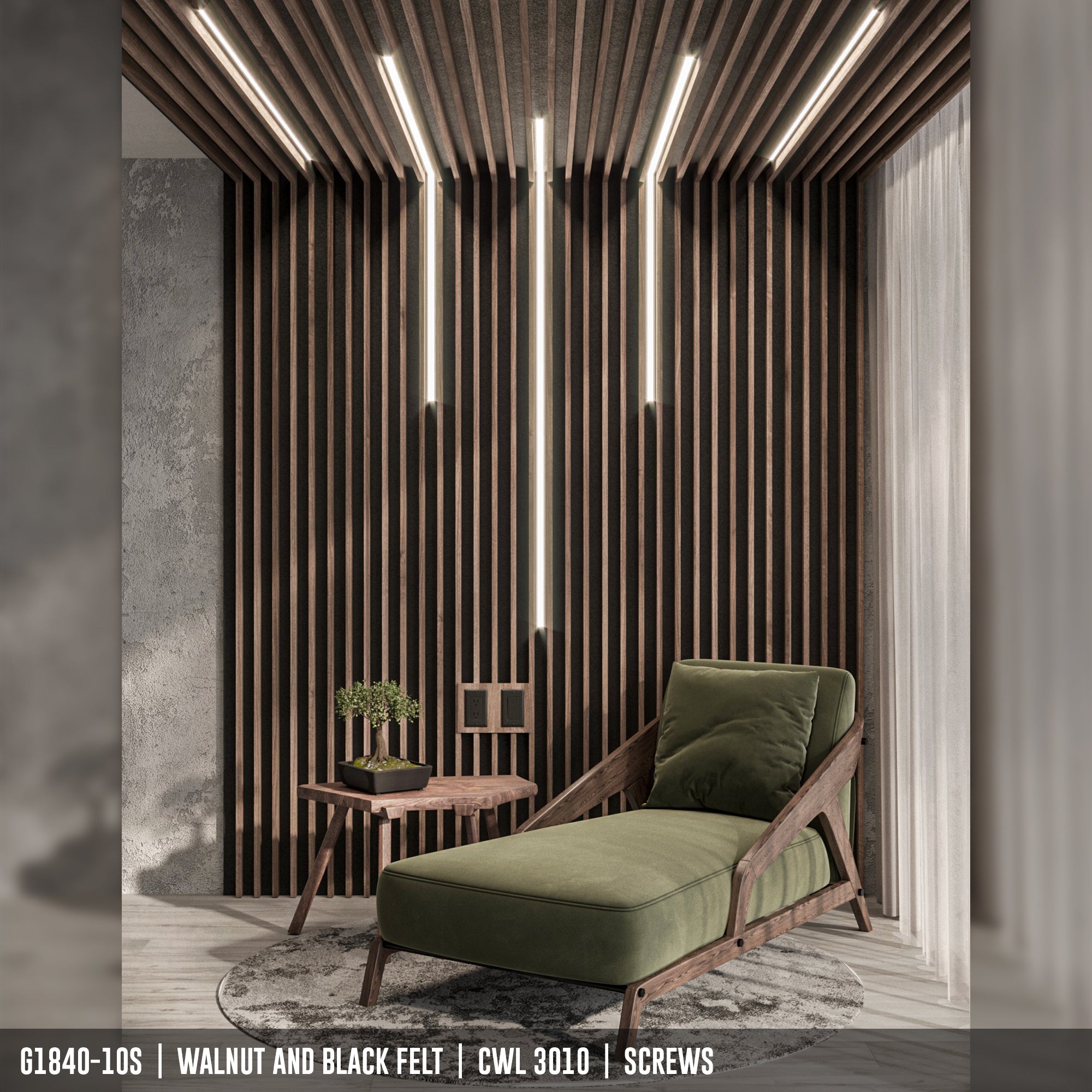 G1840-10S | Acoustical Linear Wood Panel