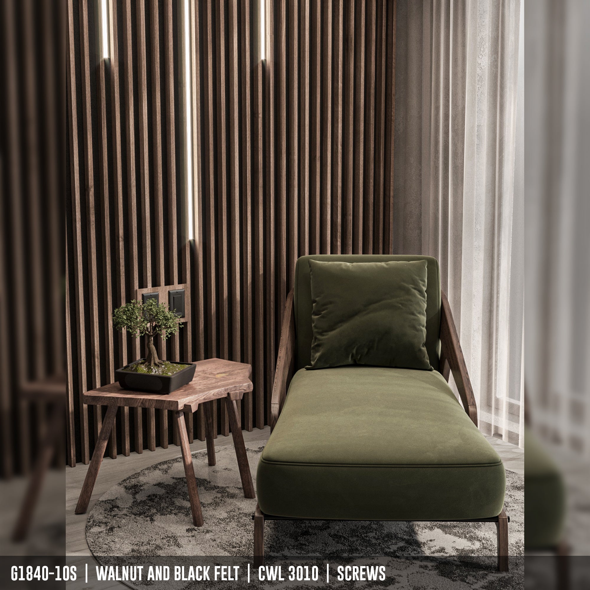 G1840-10S | Acoustical Linear Wood Panel