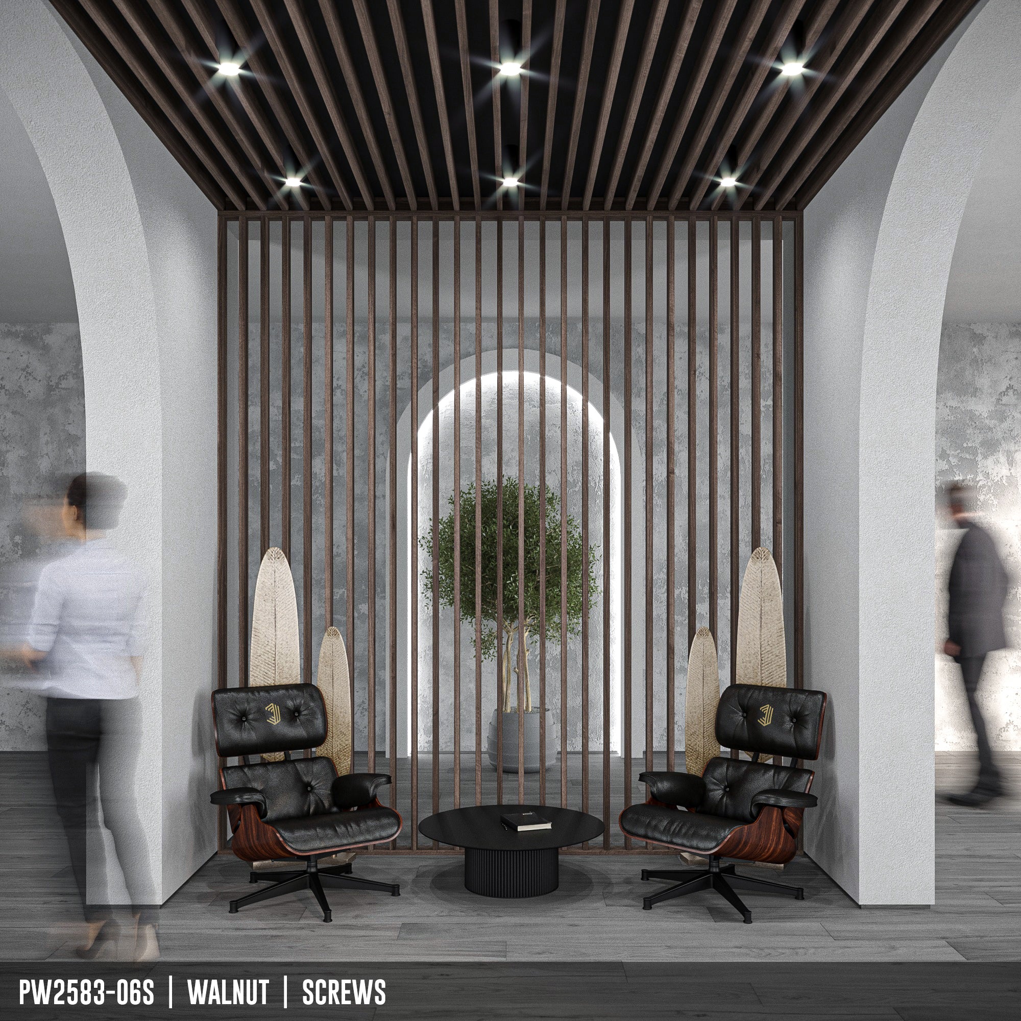 PW2583-06S | Wood Partition Wall