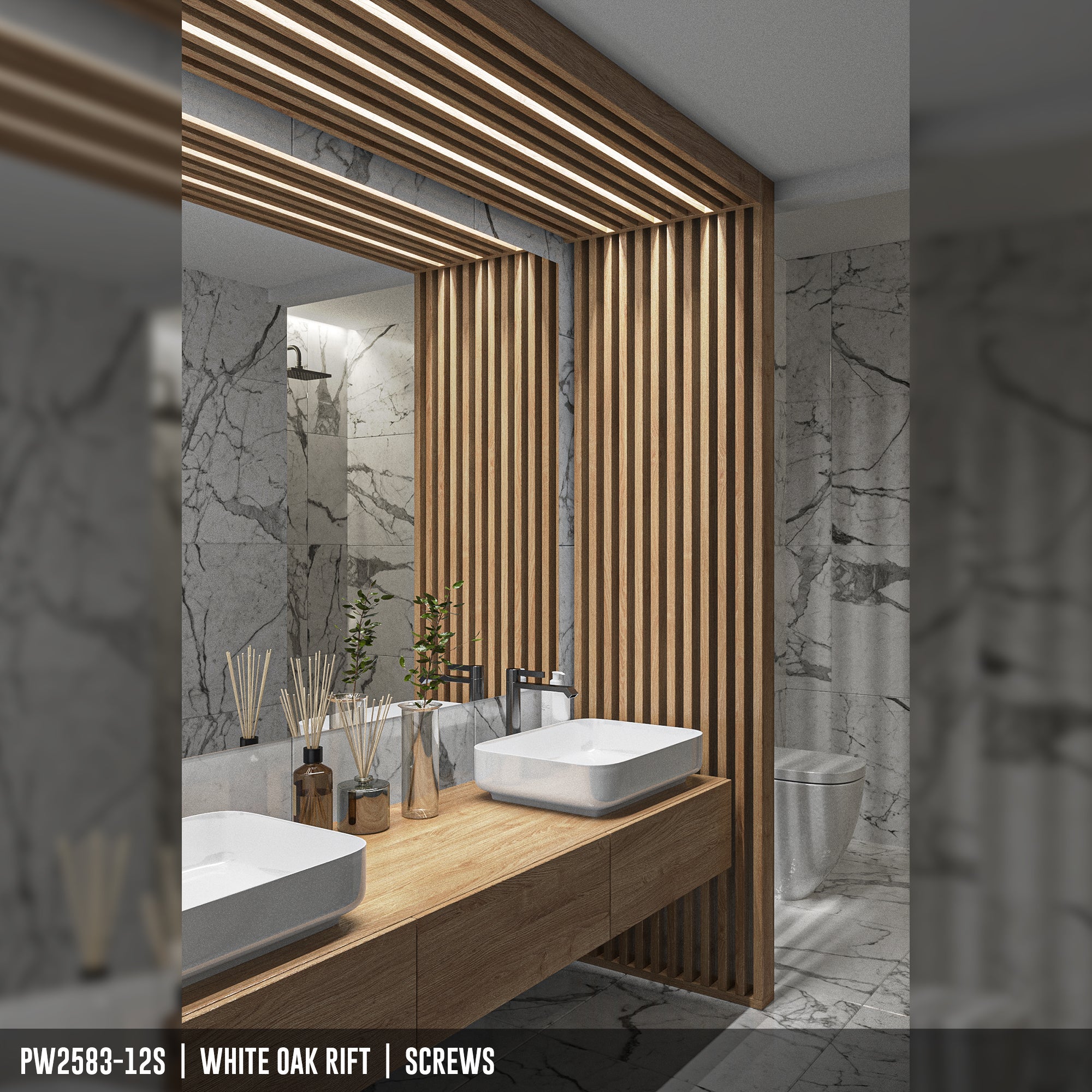 PW2583-12S | Wood Partition Wall