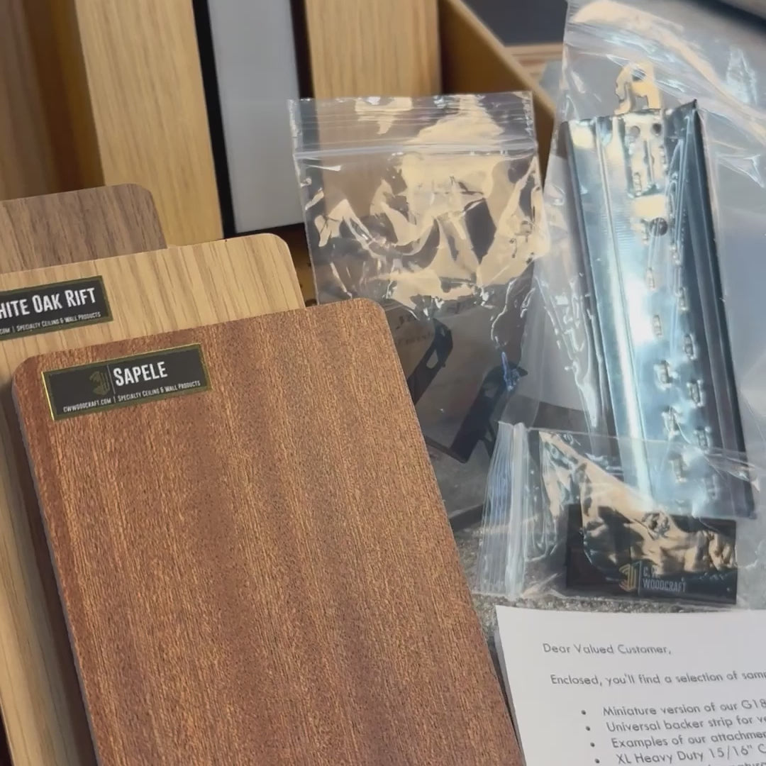 Sample Box | includes all standard wood species + optional mini panel