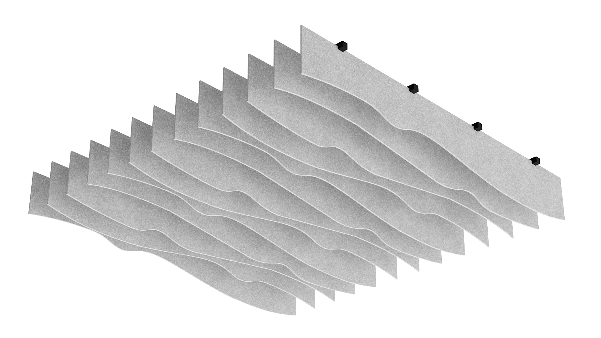 FC0004 | Reef | Suspended Acoustical Ceiling Baffles System