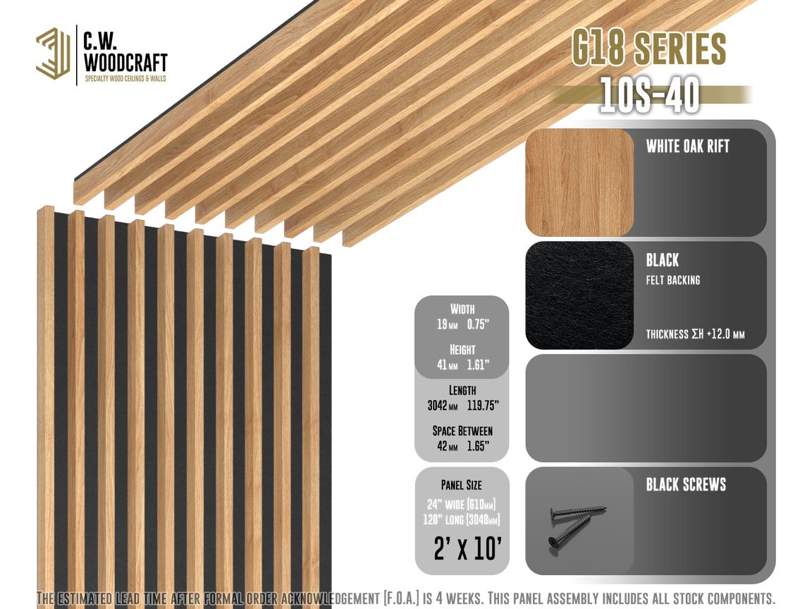 CW BUILDER - Linear Wood Panels
