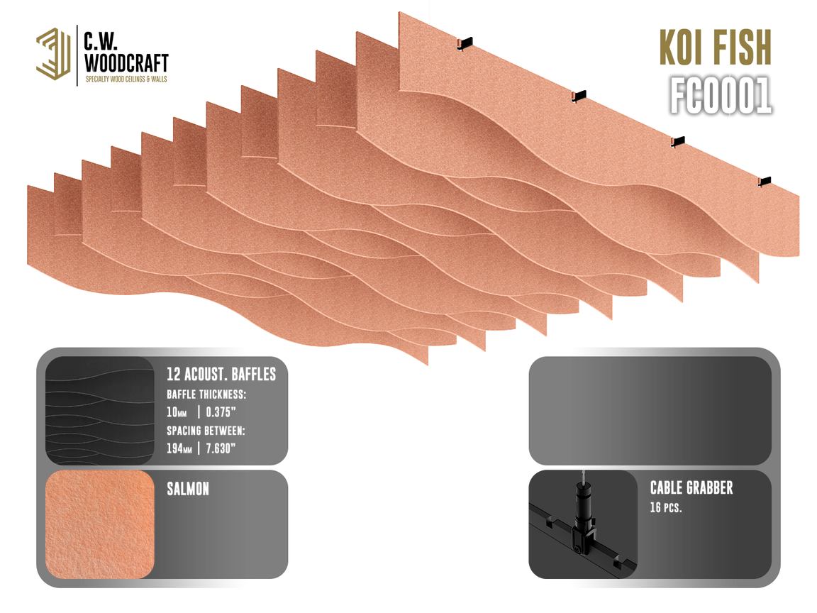CW BUILDER - Suspended Acoustical Ceiling Baffles System