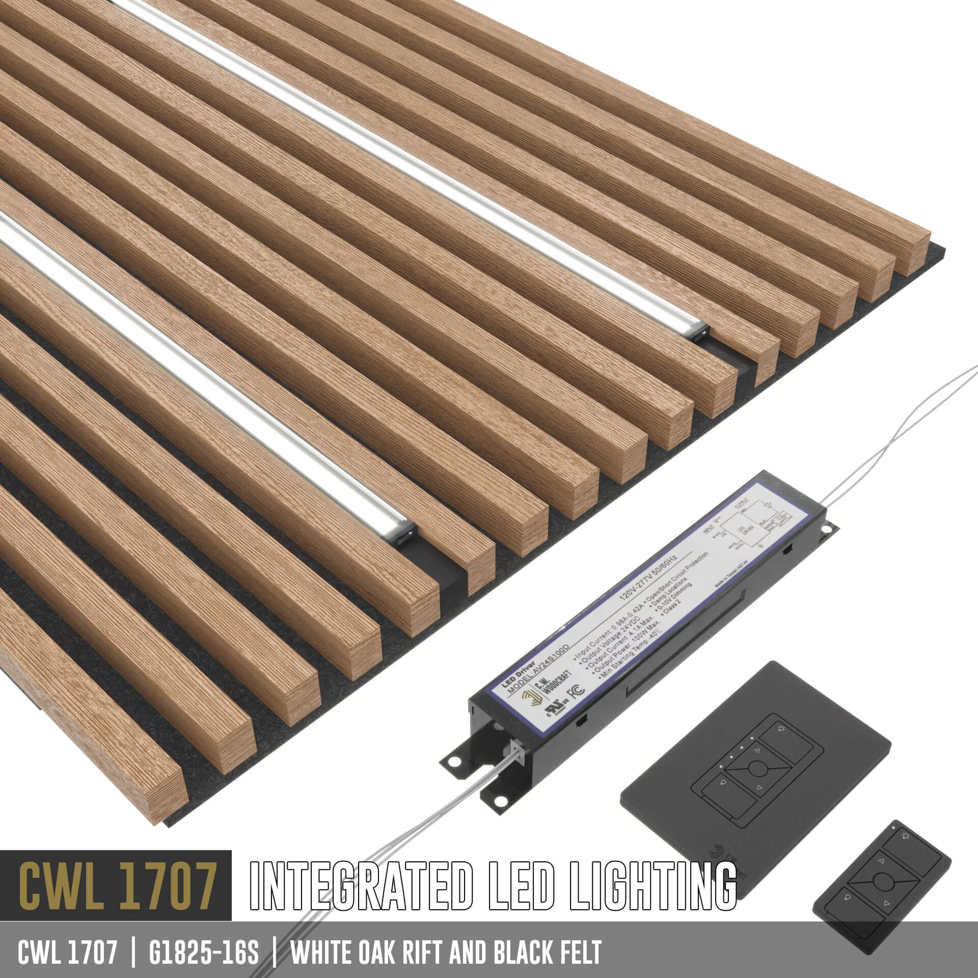 CWL 1707 | LED Lighting for wood panels
