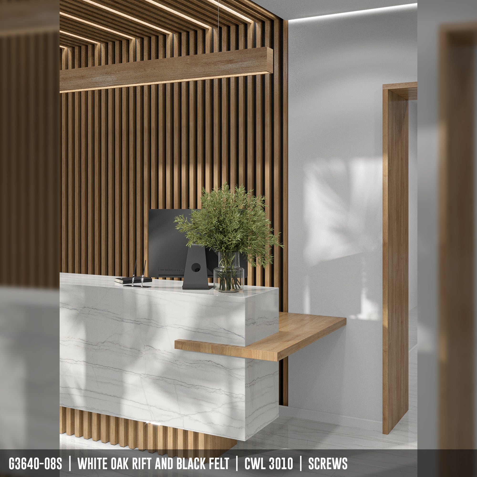 Acoustic Linear Wood Panels - CW WOODCRAFT
