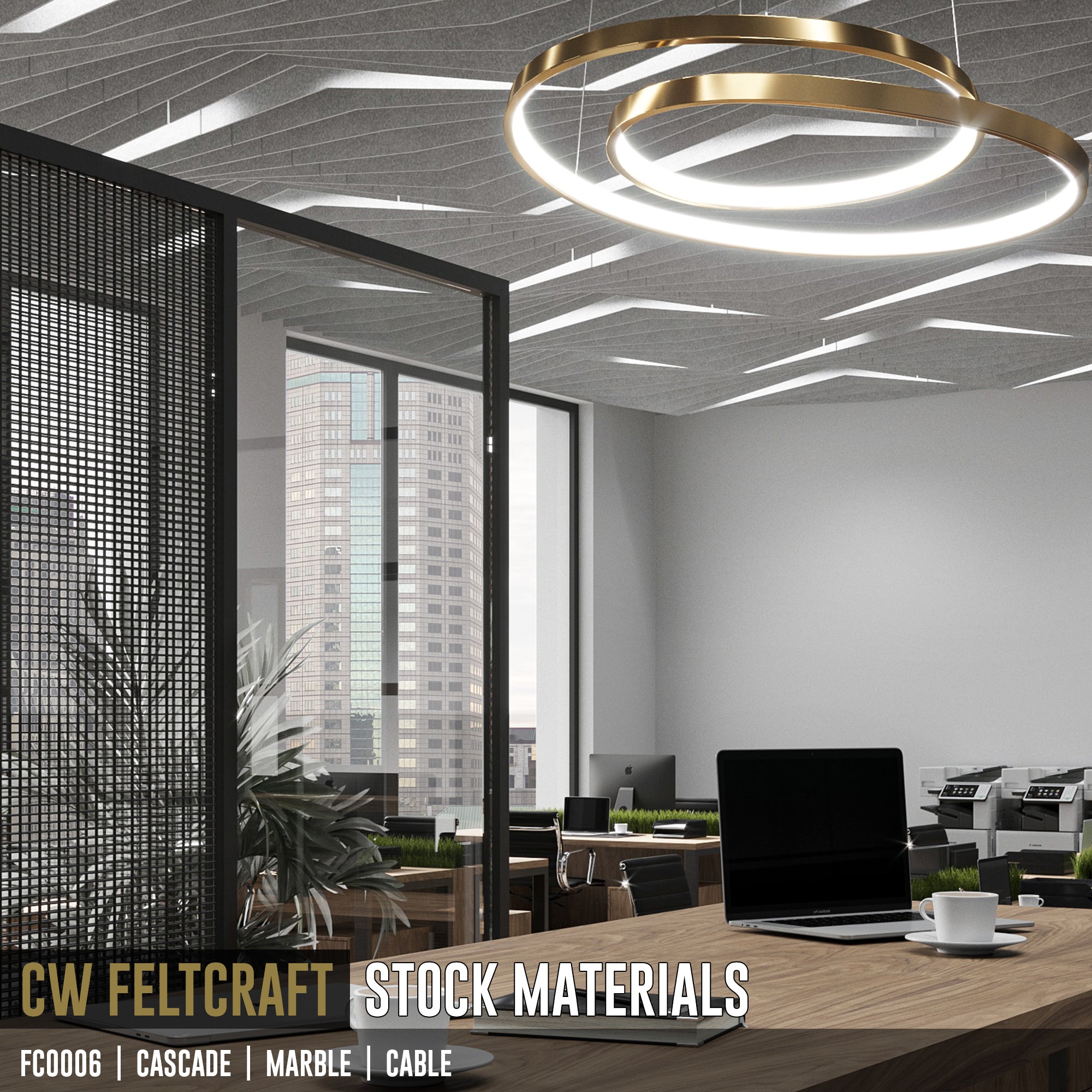 FC0006 | Cascade | Suspended Acoustical Ceiling Baffles System